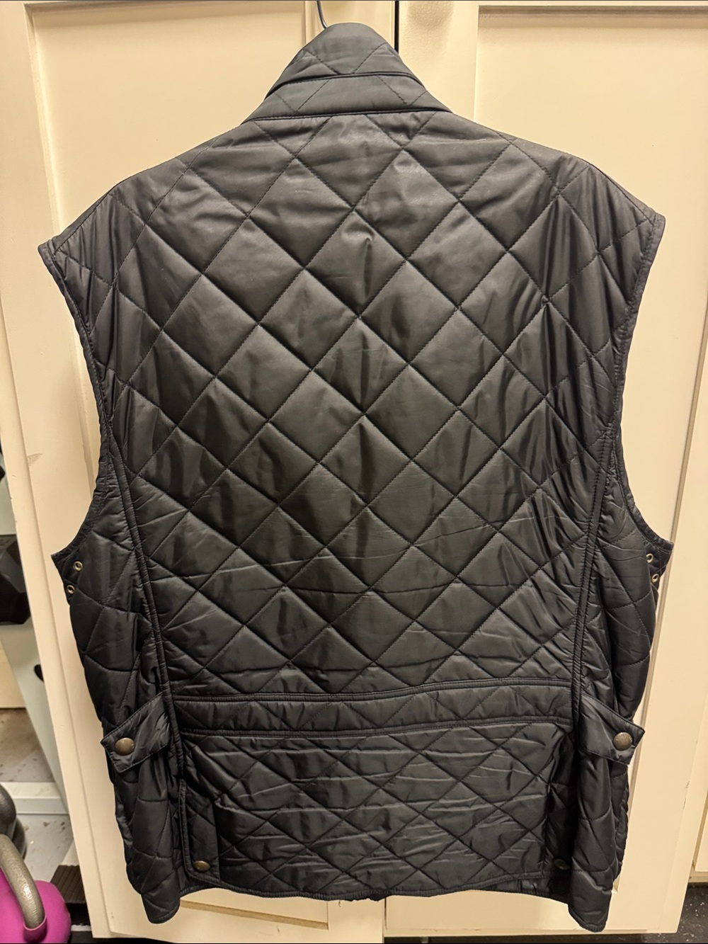 Polo by Ralph Lauren Quilted Vest in Charcoal Black - Picture 3 of 3